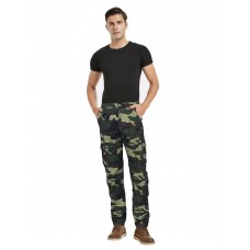 Men's Cargo Pants Casual Military Army Camo Regular Fit Cotton Combat Camouflage Cargo Work Pants with 8 Pockets-MGZCK017 Green